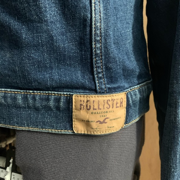 Hollister Women’s Blue Jean Jacket Sz M - Picture 8 of 12
